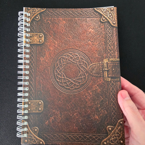 Reusable A5 Sticker Book, Antique Celtic Knot Grimoire Album, 100 Pages