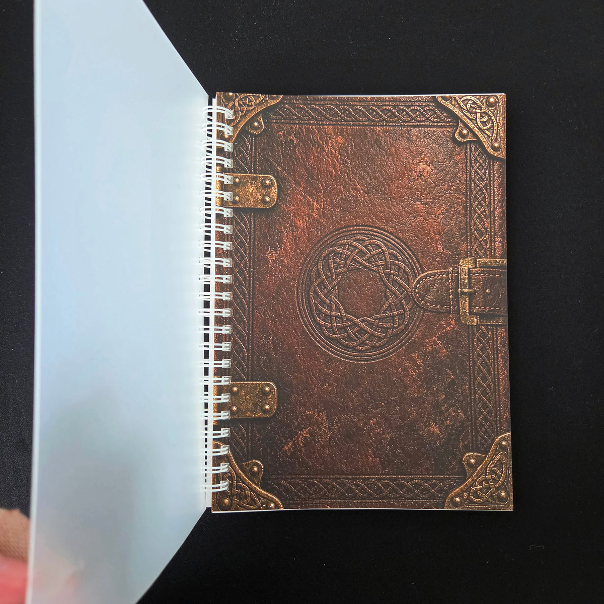 Reusable A5 Sticker Book, Antique Celtic Knot Grimoire Album, 100 Pages