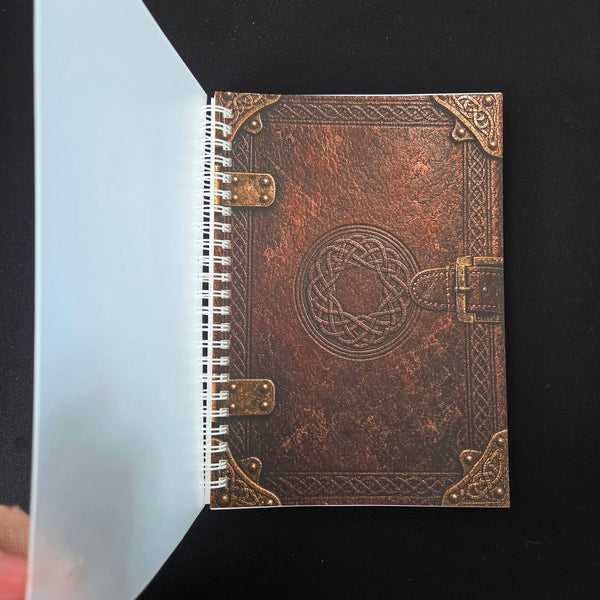 Reusable A5 Sticker Book, Antique Celtic Knot Grimoire Album, 100 Pages