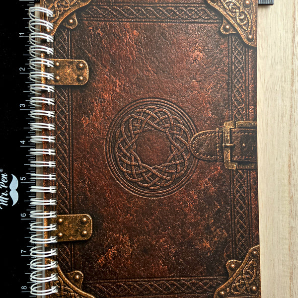 Reusable A5 Sticker Book, Antique Celtic Knot Grimoire Album, 100 Pages
