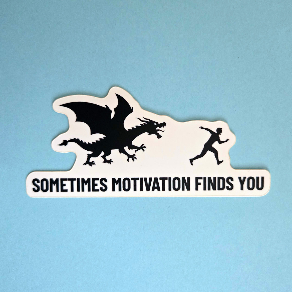 Dragon Sticker - Funny Motivational Waterproof Vinyl Decal for Laptop Water Bottle