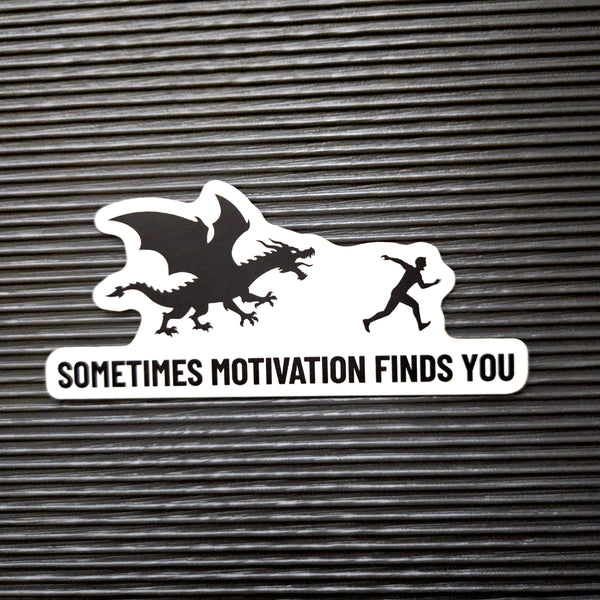 Dragon Sticker - Funny Motivational Waterproof Vinyl Decal for Laptop Water Bottle