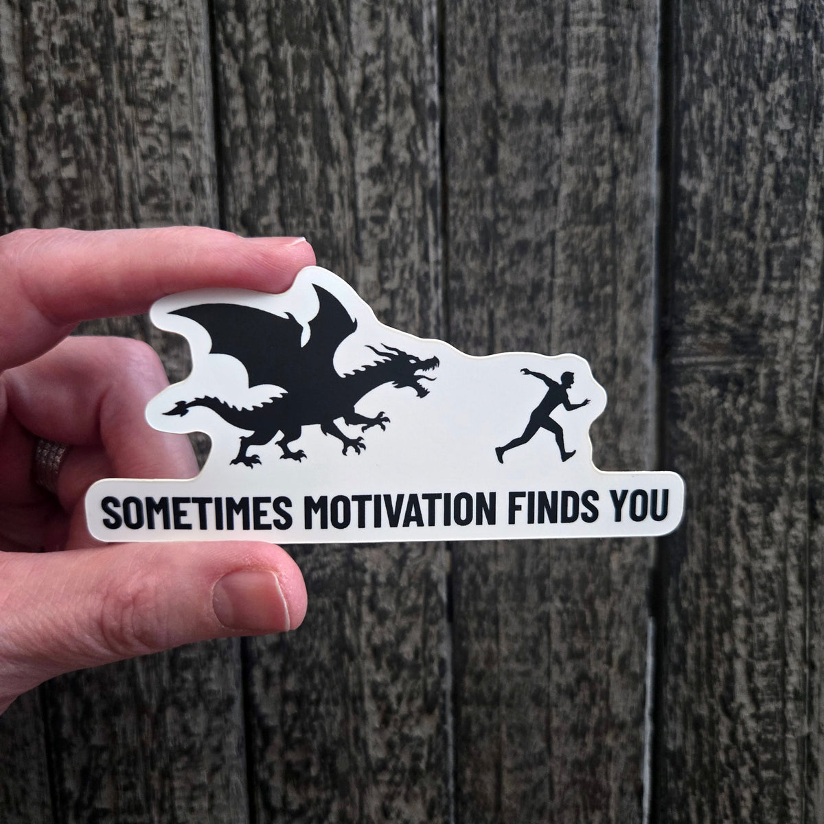 Dragon Sticker - Funny Motivational Waterproof Vinyl Decal for Laptop Water Bottle