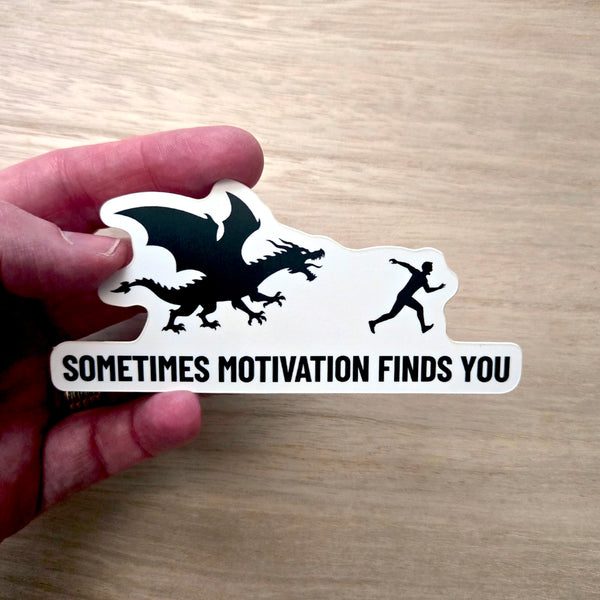 Dragon Sticker - Funny Motivational Waterproof Vinyl Decal for Laptop Water Bottle