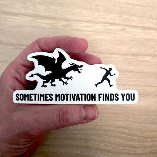 Dragon Sticker - Funny Motivational Waterproof Vinyl Decal for Laptop Water Bottle