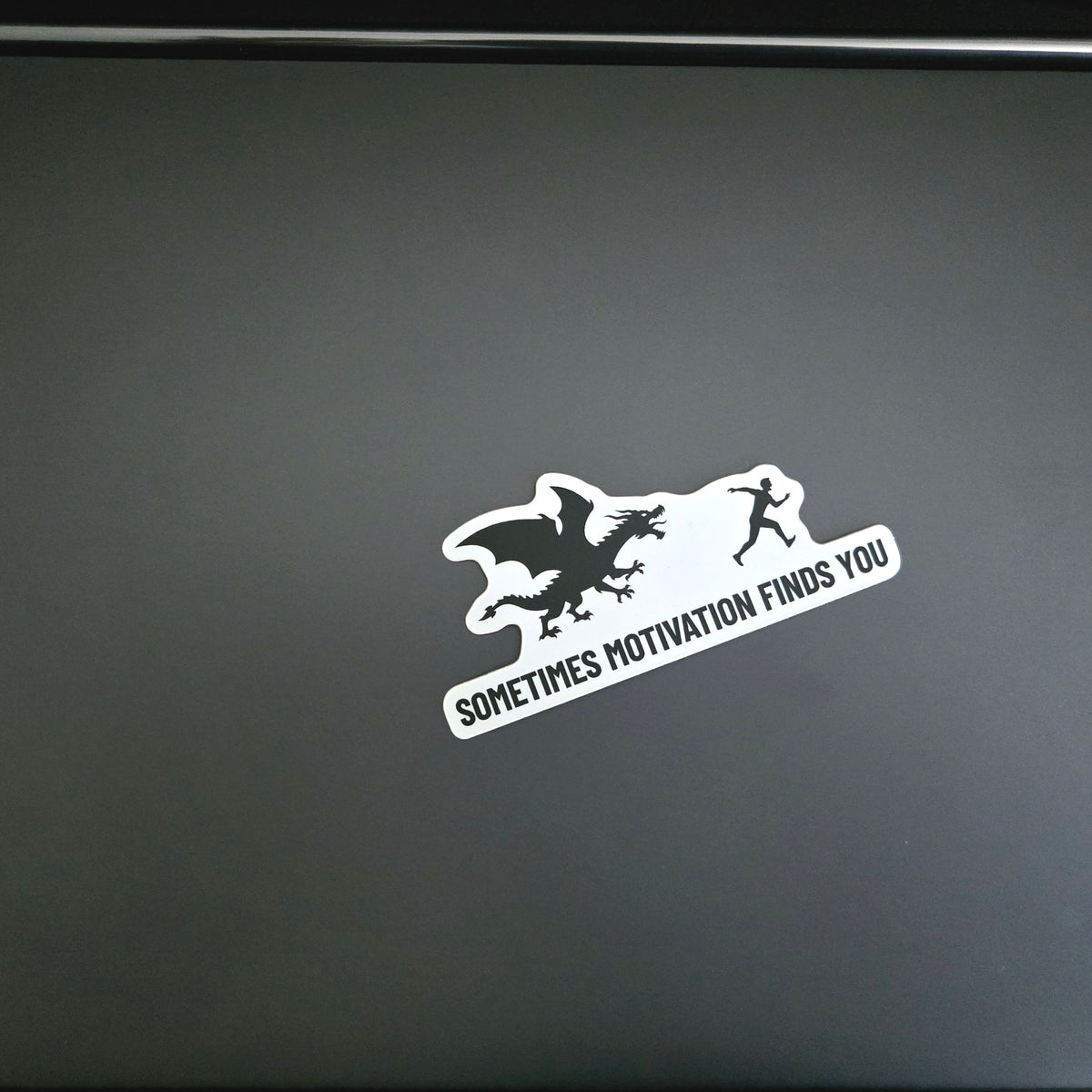 Dragon Sticker - Funny Motivational Waterproof Vinyl Decal for Laptop Water Bottle