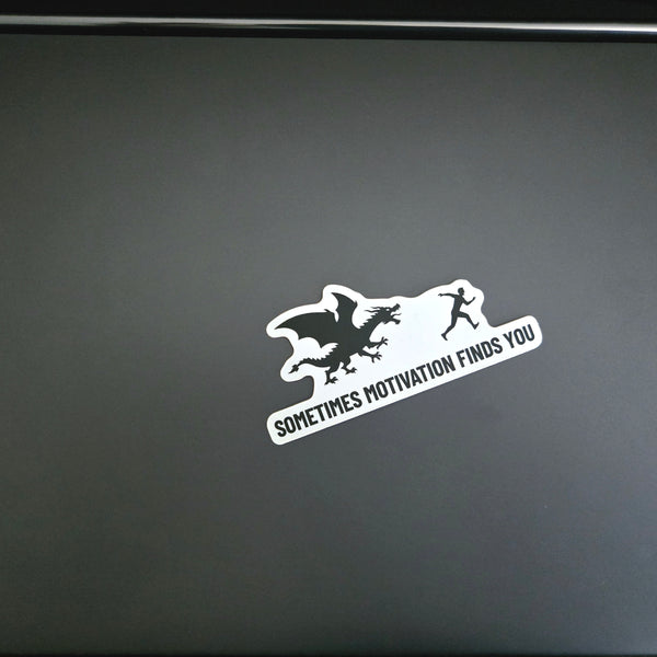 Dragon Sticker - Funny Motivational Waterproof Vinyl Decal for Laptop Water Bottle