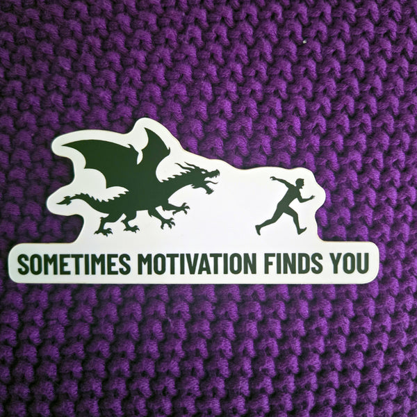 Dragon Sticker - Funny Motivational Waterproof Vinyl Decal for Laptop Water Bottle