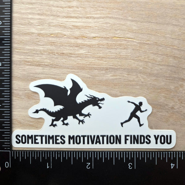 Dragon Sticker - Funny Motivational Waterproof Vinyl Decal for Laptop Water Bottle