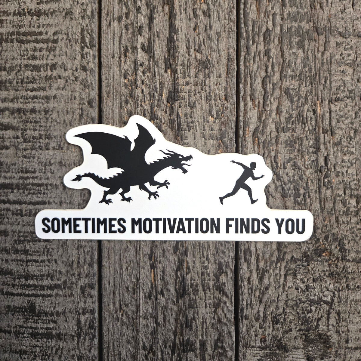 Dragon Sticker - Funny Motivational Waterproof Vinyl Decal for Laptop Water Bottle
