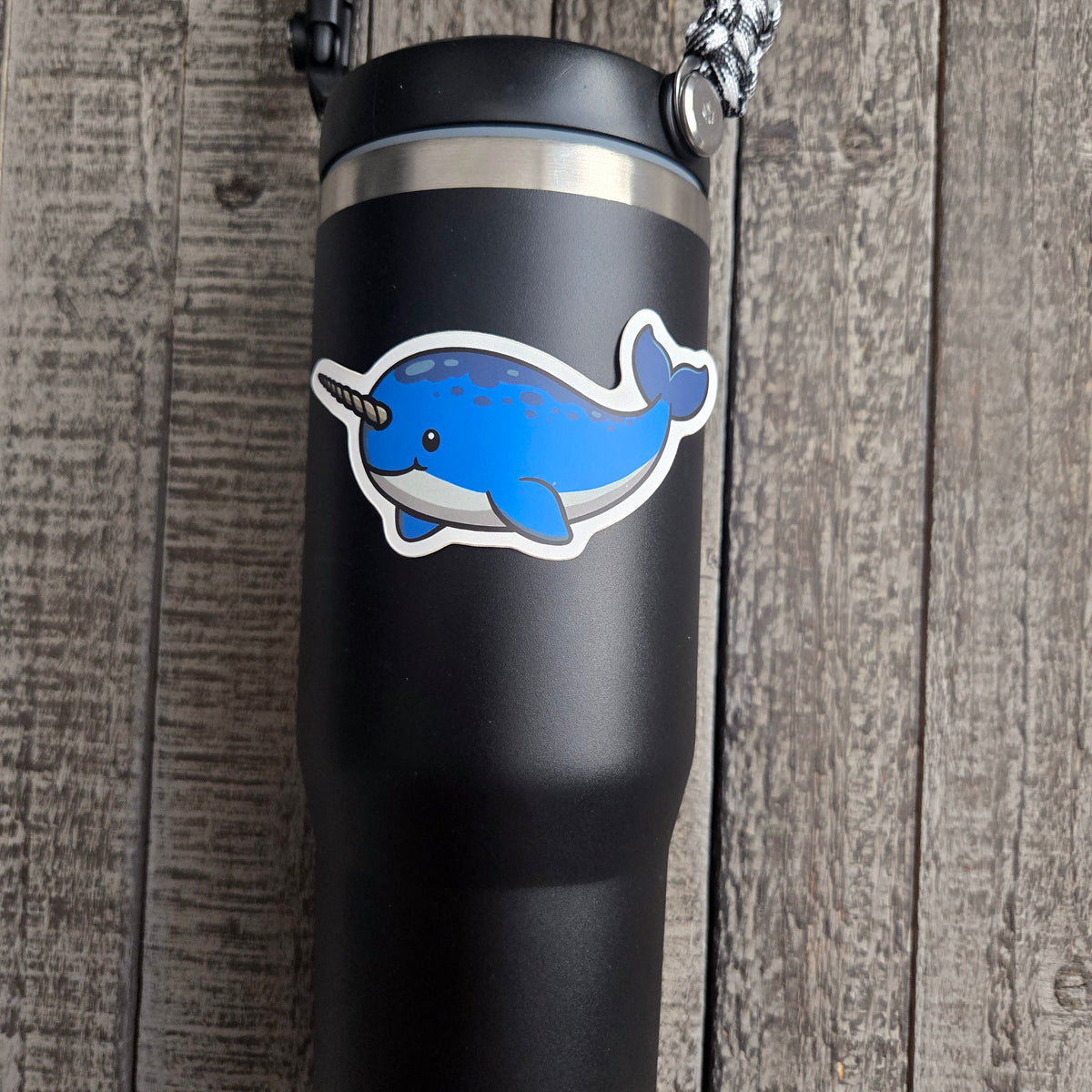 Narwhal Sticker - Cute Sea Creature - Waterproof Vinyl Decal for Laptop Water Bottle