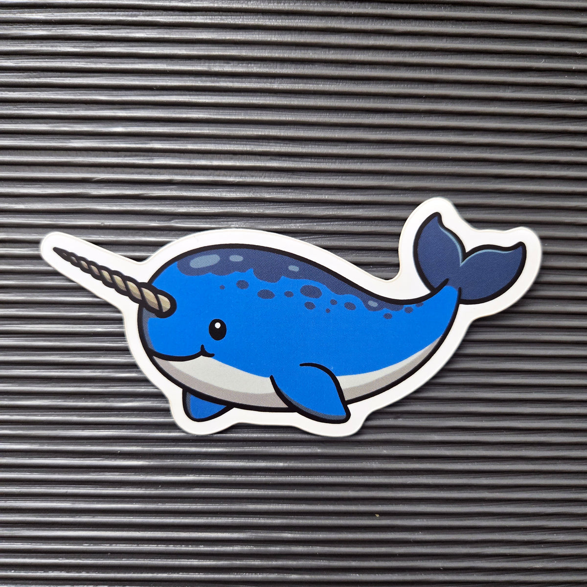 Narwhal Sticker - Cute Sea Creature - Waterproof Vinyl Decal for Laptop Water Bottle