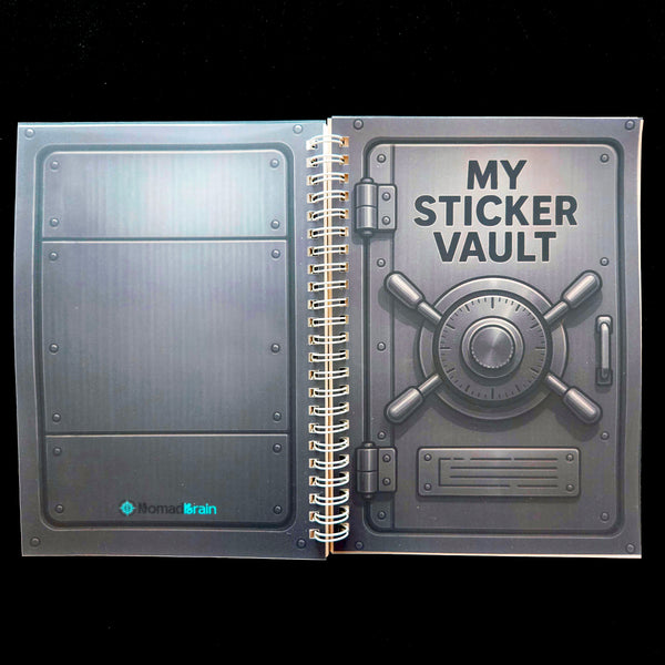 Reusable Sticker Book with Release Paper - Vault Design - Size A5