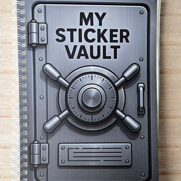 Reusable Sticker Book with Release Paper - Vault Design - Size A5