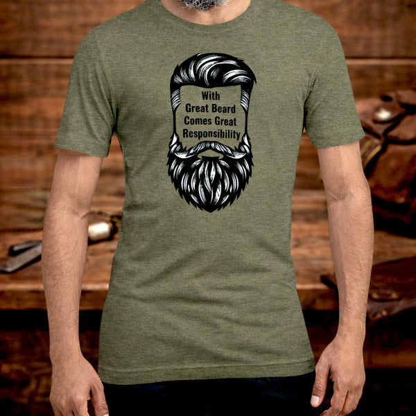 Bearded Men Gift - Funny Beard Shirt - Dad Humor Tee - Barber Gift - Father's Day T-Shirt