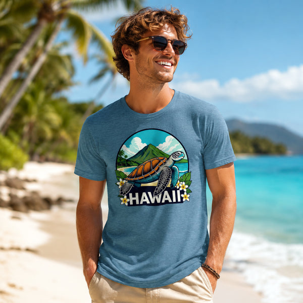 Sea Turtle Hawaii T-Shirt - Tropical Beach Vacation Tee Gift
