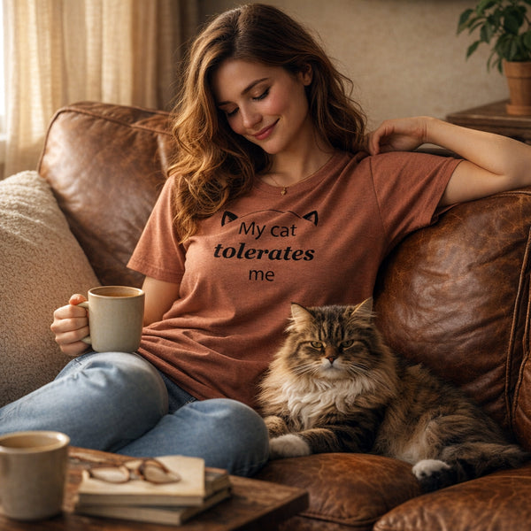 Cat Lover Gift - Funny Cat Shirt - Sarcastic Cat Tee - Cat Owner Gift - Funny Pet Lover T-Shirt