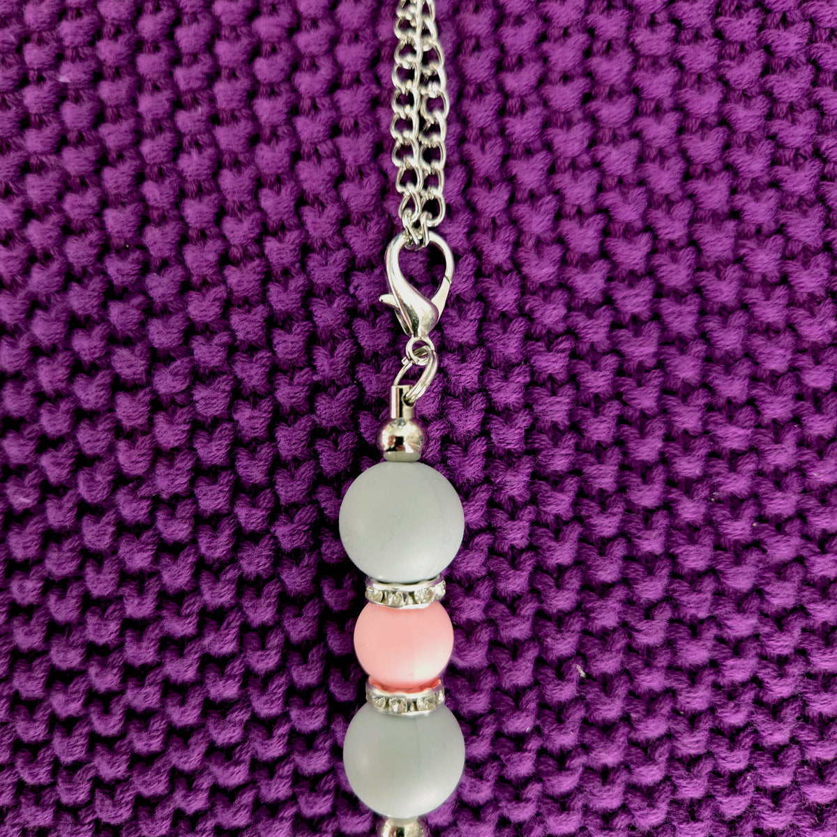 Silicone Beaded Tumbler Charm - Cup Charm for Stanley - Tumbler Handle Accessory - Bag Charm Keychain Dangle