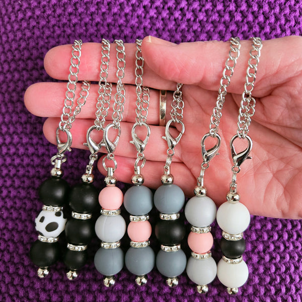 Silicone Beaded Tumbler Charm - Cup Charm for Stanley - Tumbler Handle Accessory - Bag Charm Keychain Dangle