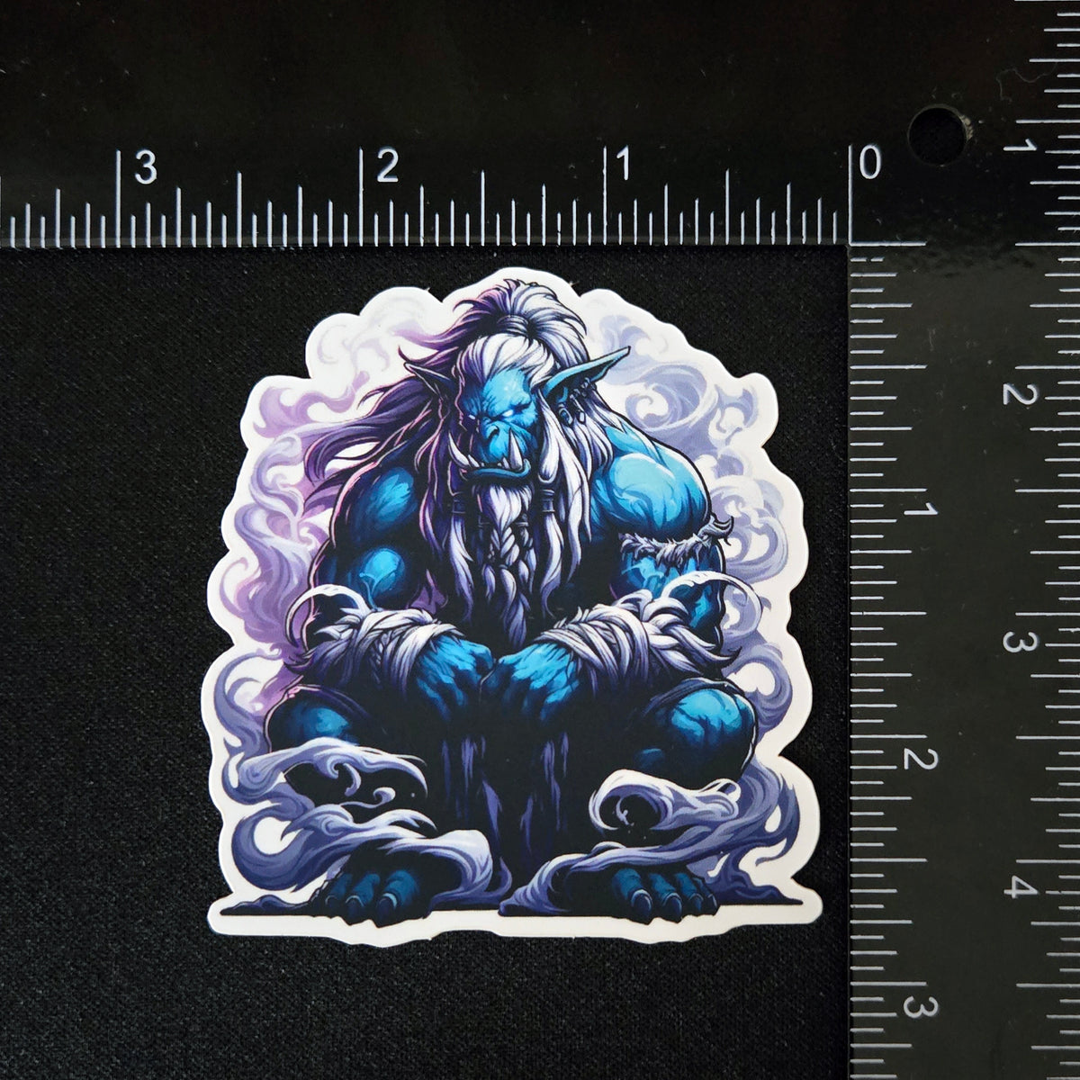 War Chief  - Giant Blue Orc Warrior Sticker