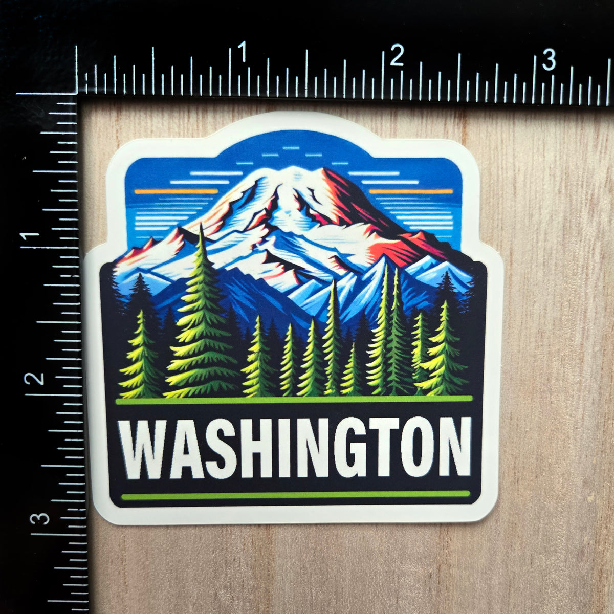 Washington State Vinyl Sticker - Mountain Nature Decal - PNW