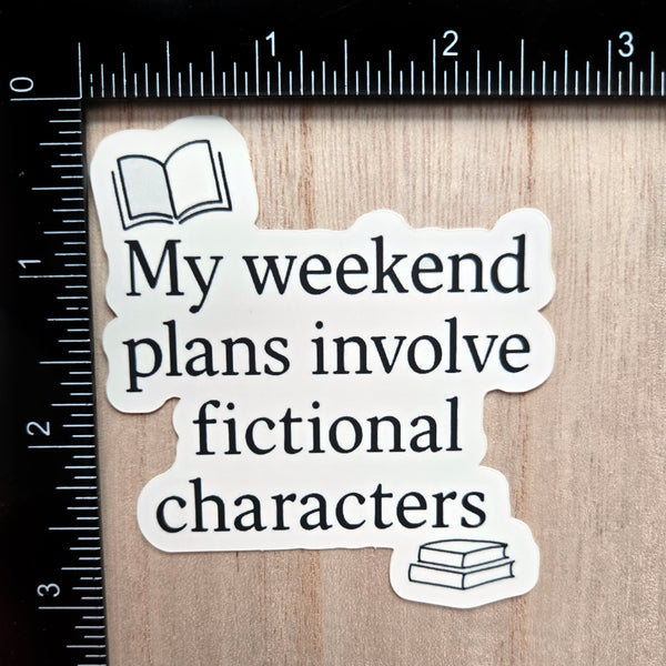 Book Lover Sticker - Funny Reading Quote Vinyl Decal