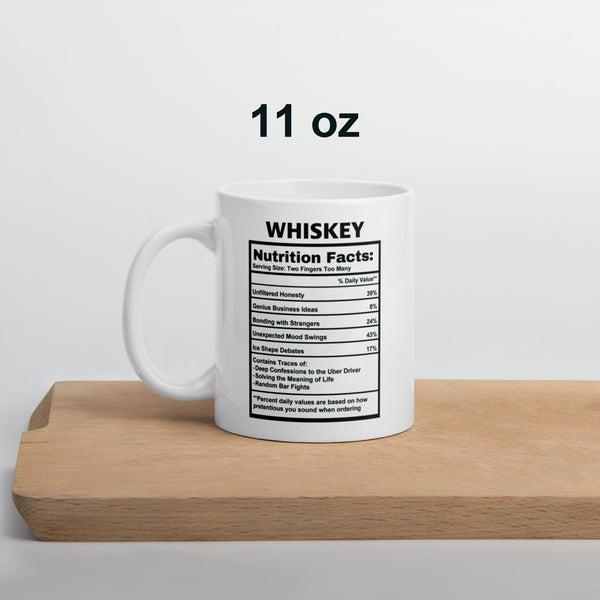 Whiskey Lover Mug Funny - Gift for Dad Men Husband - Sarcastic Whiskey Coffee Mug Bourbon Gift