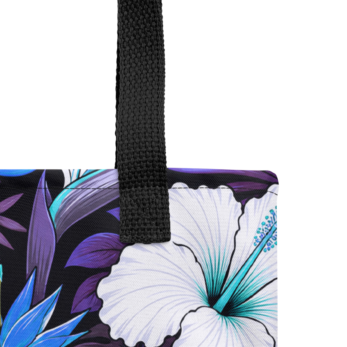 Tropical Tote Bag - Hibiscus Floral All Over Print - Beach Bag Gift