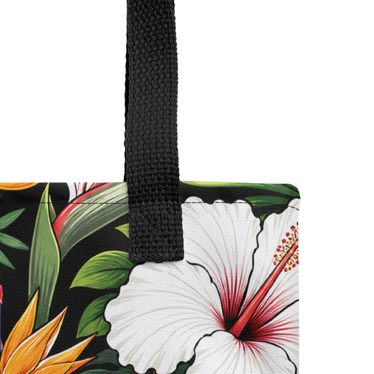 Tropical Tote Bag - Hibiscus Floral All Over Print - Beach Bag Gift