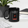 Low Social Battery Mug - Funny Introvert Coffee Cup Gift for Men Women - Sarcastic Antisocial Humor - 11oz 15oz 20oz