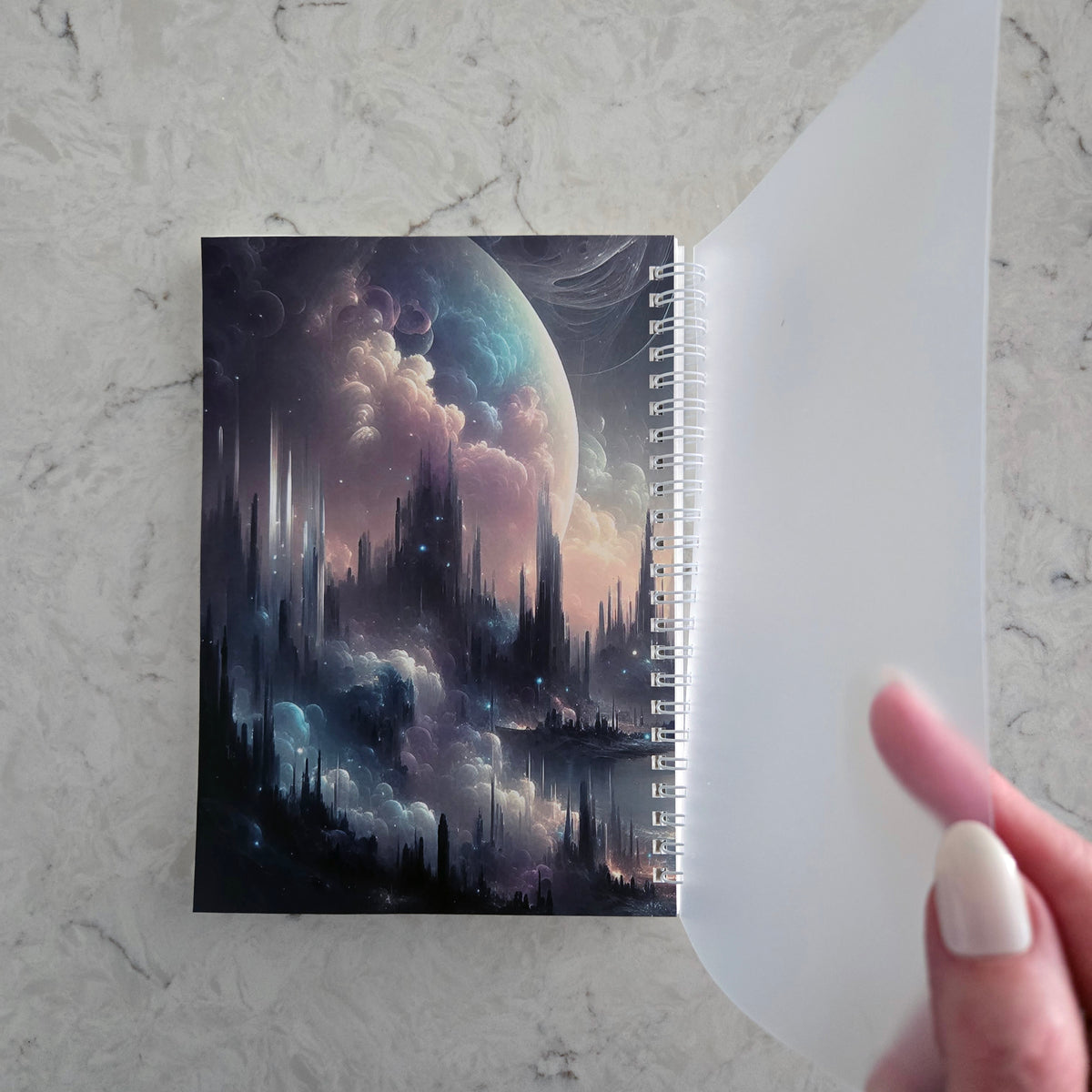 Ethereal Landscape Reusable Sticker Book with Release Paper
