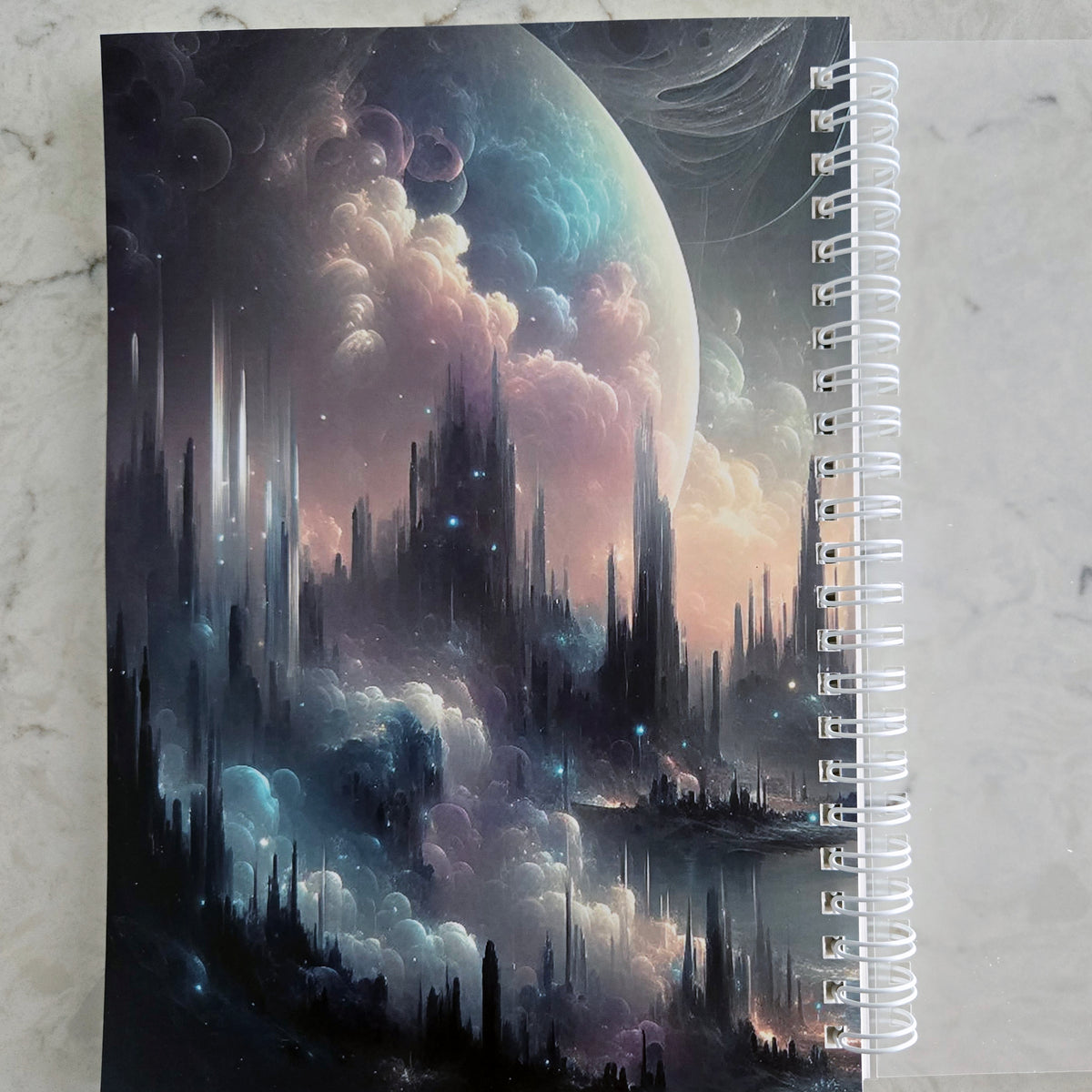 Ethereal Landscape Reusable Sticker Book with Release Paper