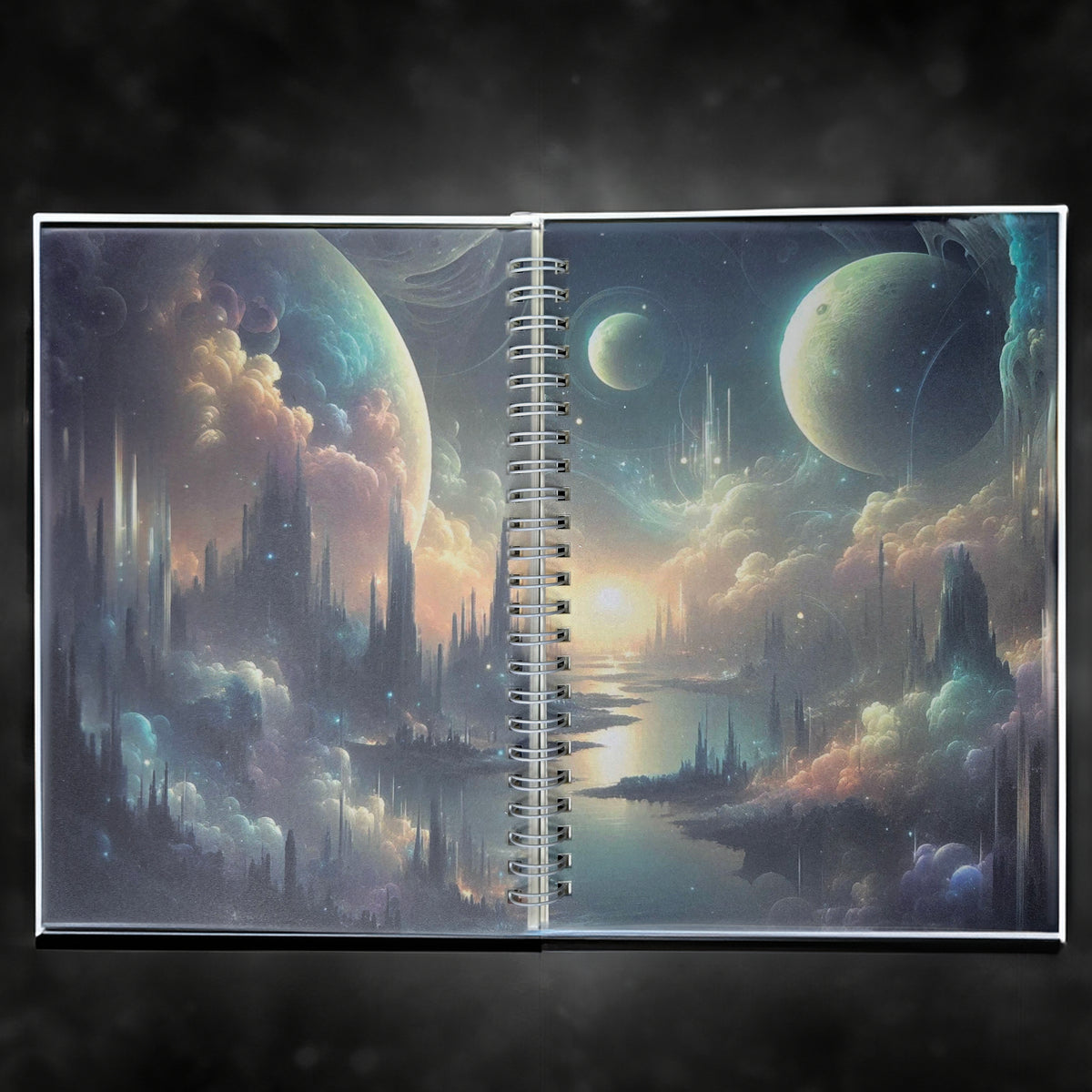 Ethereal Landscape Reusable Sticker Book with Release Paper