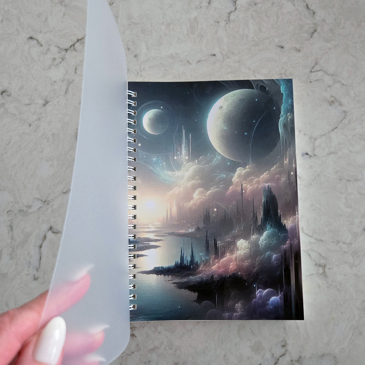Ethereal Landscape Reusable Sticker Book with Release Paper
