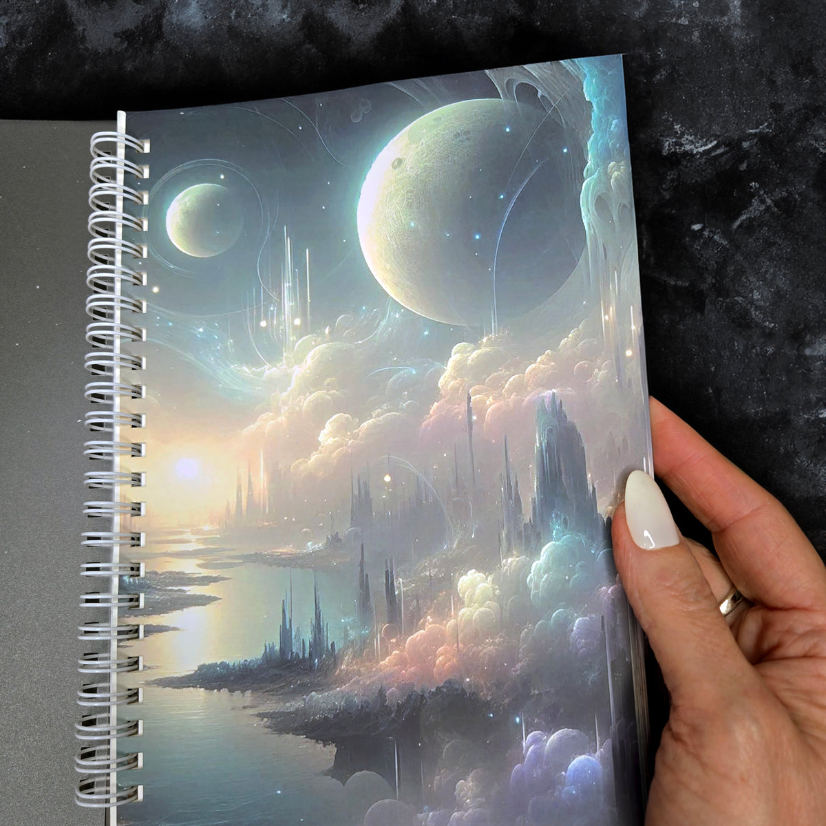 Ethereal Landscape Reusable Sticker Book with Release Paper