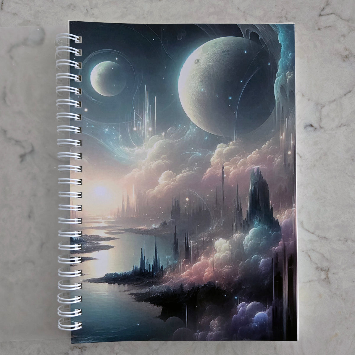 Ethereal Landscape Reusable Sticker Book with Release Paper