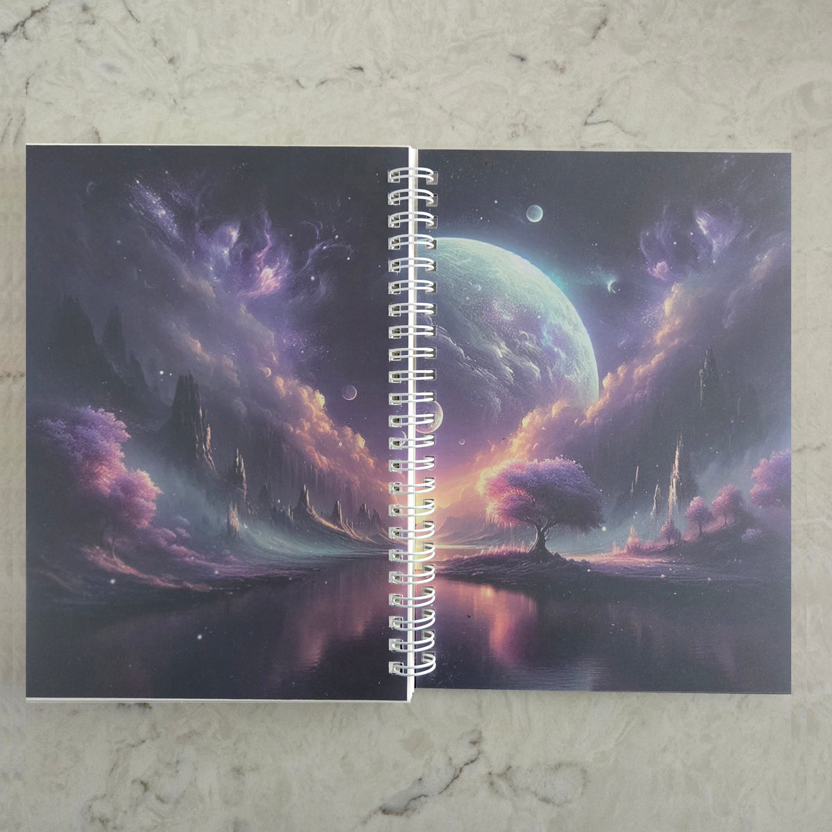 Fantasy Landscape Reusable Sticker Book with Release Paper