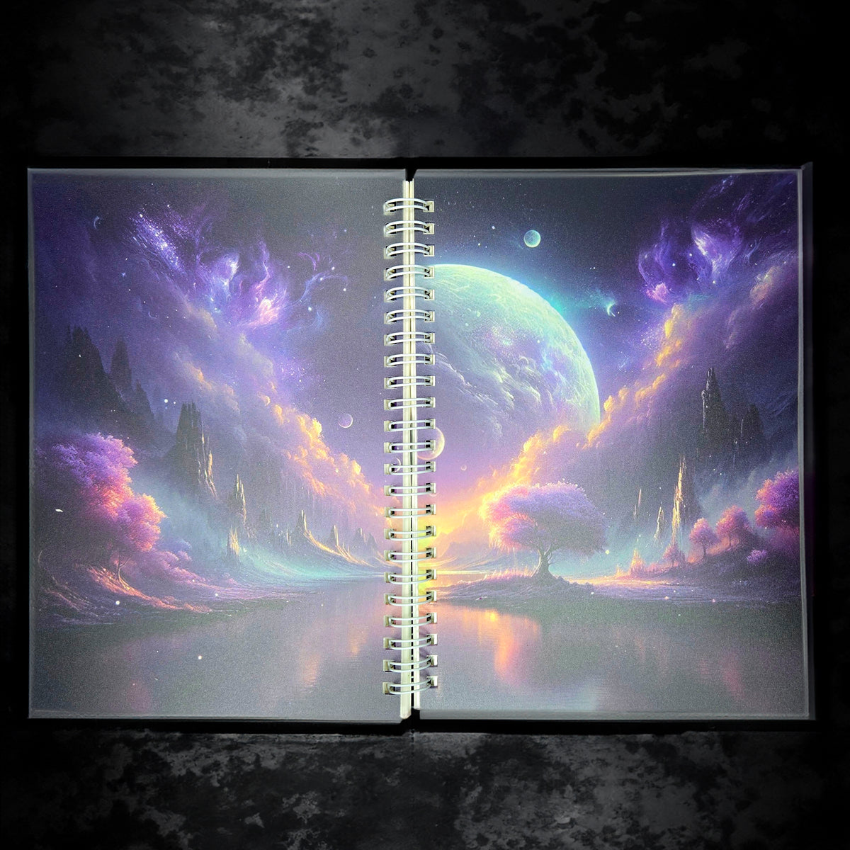 Fantasy Landscape Reusable Sticker Book with Release Paper