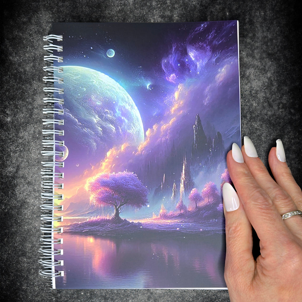 Fantasy Landscape Reusable Sticker Book with Release Paper