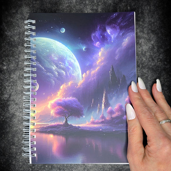 Fantasy Landscape Reusable Sticker Book with Release Paper