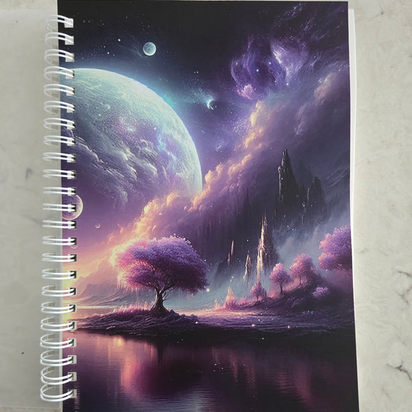 Fantasy Landscape Reusable Sticker Book with Release Paper