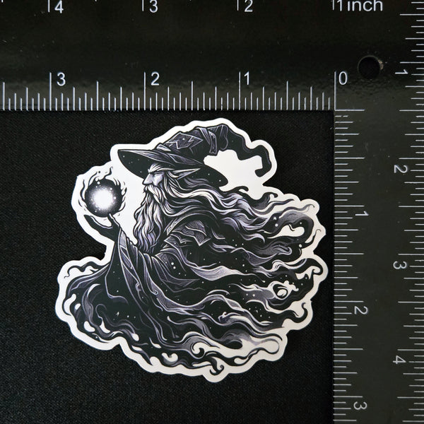 Magnus SilverMist - Fantasy Wizard Sticker