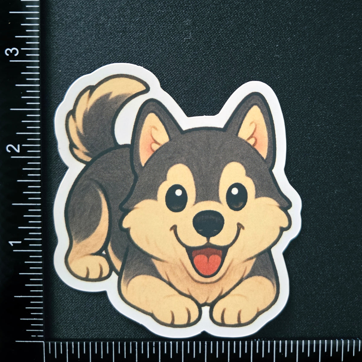 Husky Puppy Vinyl Sticker - Cute Waterproof Dog Decal
