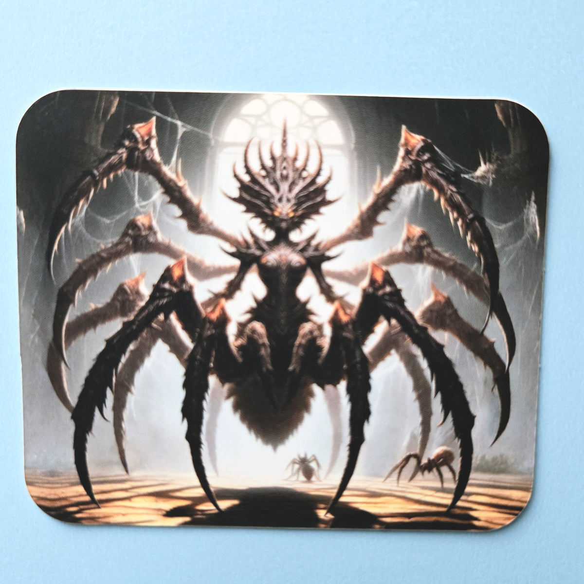 Dark Fantasy Spider Vinyl Sticker - Arachnid Deity Decal