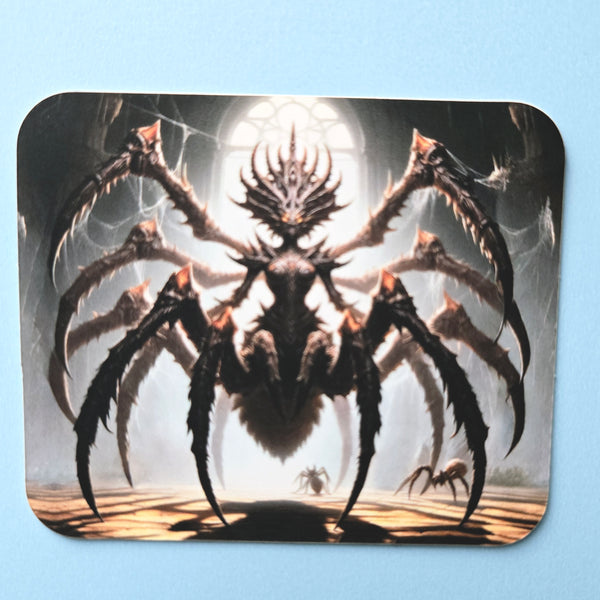 Dark Fantasy Spider Vinyl Sticker - Arachnid Deity Decal