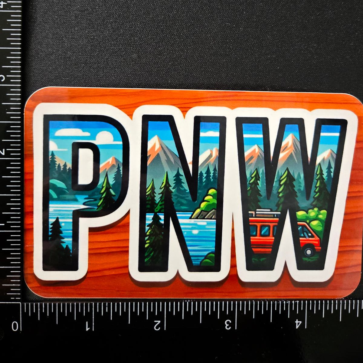 PNW Outdoor Adventure Vinyl Sticker - Pacific Northwest Scenic Decal