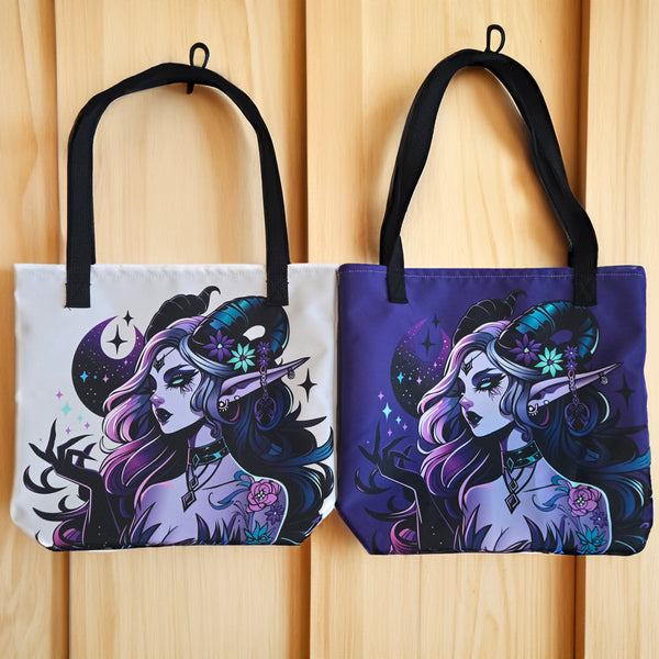 Dark Gothic Fairy Tote Bag - Elf Shoulder Bag