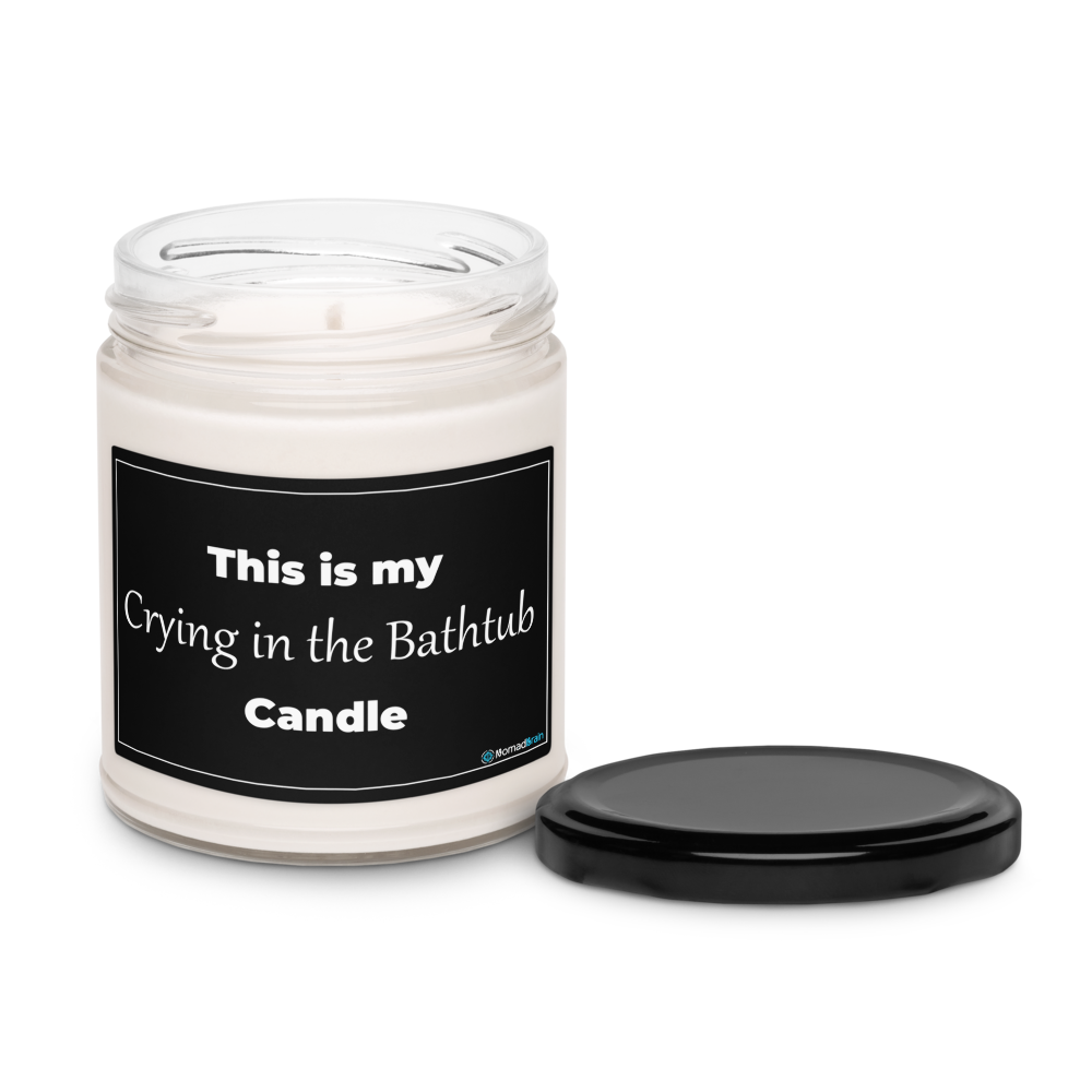 Crying in the Bathtub Candle - Funny Gift - Self Care Candle - Sarcastic Candle - Dark Humor - 9oz Soy