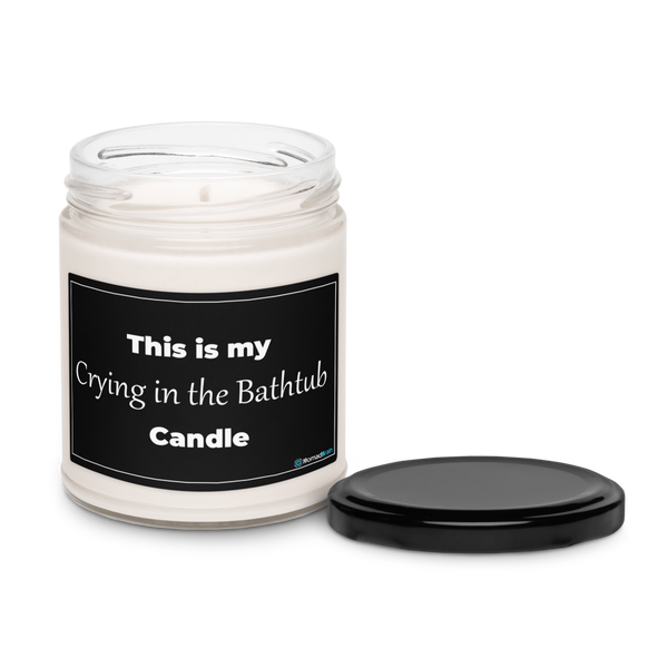 Crying in the Bathtub Candle - Funny Gift - Self Care Candle - Sarcastic Candle - Dark Humor - 9oz Soy