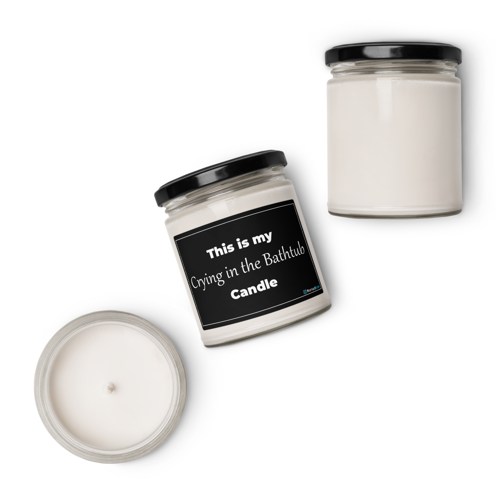 Crying in the Bathtub Candle - Funny Gift - Self Care Candle - Sarcastic Candle - Dark Humor - 9oz Soy